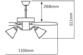 AM40386E + AA43201L / AA43201L(N) + AE40392E KOIZUMI(コイズミ)製シーリングファンライト【生産終了品】