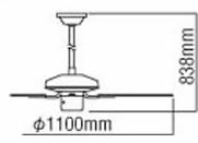 AEE695077 + AEE590240 KOIZUMI(コイズミ)製シーリングファン【生産終了品】