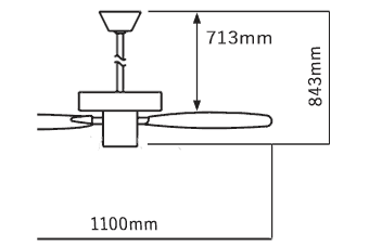 AM40386E + AEE590240 KOIZUMI(コイズミ)製シーリングファン【生産終了品】