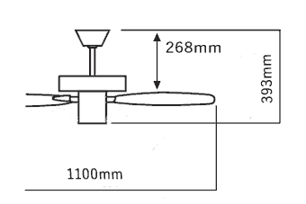 AM40386E + AE40393E 大風量 傾斜対応 軽量 KOIZUMI(コイズミ)製シーリングファン