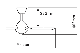 AEE695078 傾斜対応 小型 軽量 KOIZUMI(コイズミ)製シーリングファン