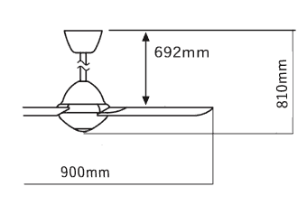 AM46422E + AEE590057,壁コントローラ式  大風量 傾斜対応 軽量 KOIZUMI(コイズミ)製シーリングファン