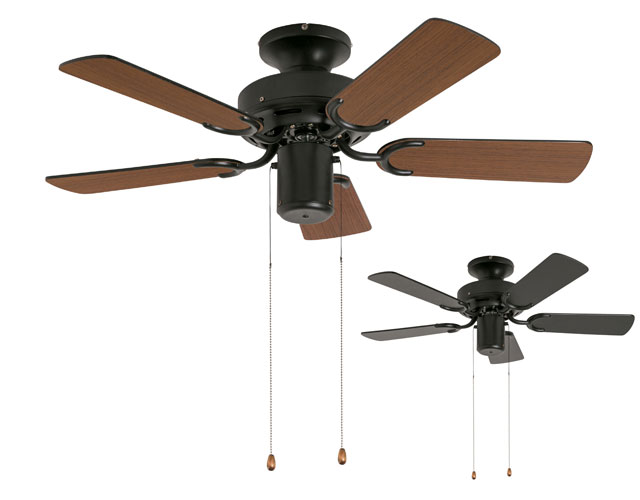 2WAY USE TRADITIONAL CEILING FAN LIGHT BK(002951)電球なし