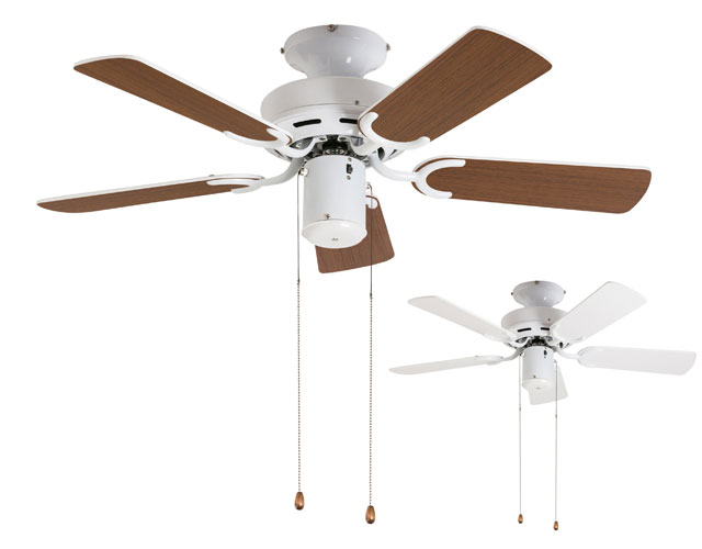 2WAY USE TRADITIONAL CEILING FAN LIGHT WH(002951)電球なし BRID(ブリッド)製シーリングファン【生産終了品】