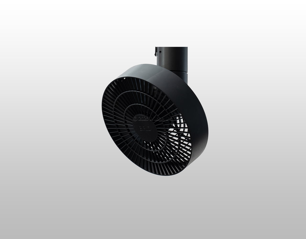 #003431(BK),DUCT RAIL FAN 3D 小型 軽量 BRID(ブリッド)製シーリングファン