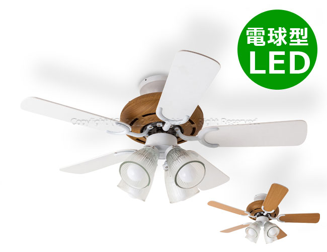 5 Blade ceiling fan 4 Light NT + LD2602 / ND2602 BRID(ブリッド)製シーリングファンライト【生産終了品】