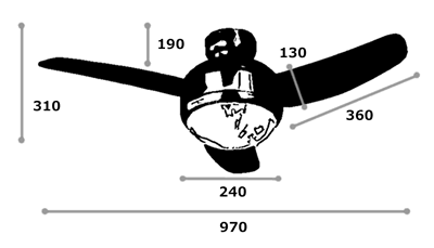 MEHVE IVORY + LED133WW / LED133CWF BRID(ブリッド)製シーリングファンライト【生産終了品】