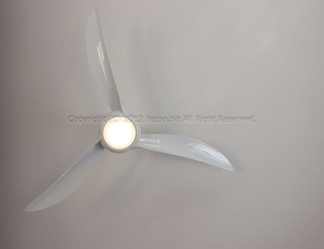 F844-WH,LightWave ホワイト  大風量 傾斜対応 LED 調光 電球色 1灯 軽量 MinkaAire(ミンカエアー)製シーリングファンライト
