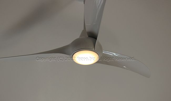 F844-WH,LightWave ホワイト  大風量 傾斜対応 LED 調光 電球色 1灯 軽量 MinkaAire(ミンカエアー)製シーリングファンライト