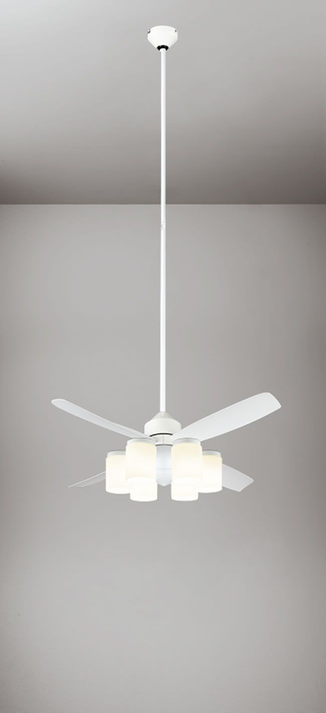 WF492 + WF494LD / WF494ND + WF595 ODELIC(オーデリック)製シーリングファンライト【生産終了品】