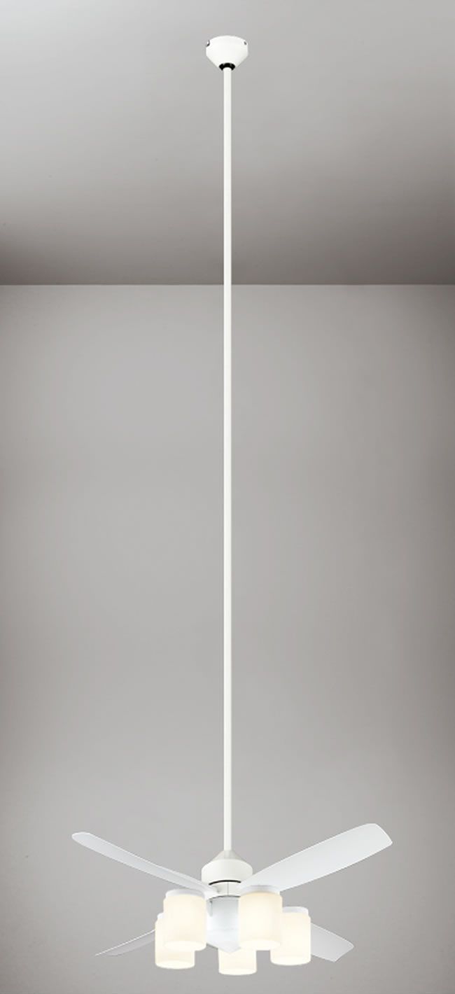 WF492 + WF493LD / WF493ND + WF596 ODELIC(オーデリック)製シーリングファンライト【生産終了品】