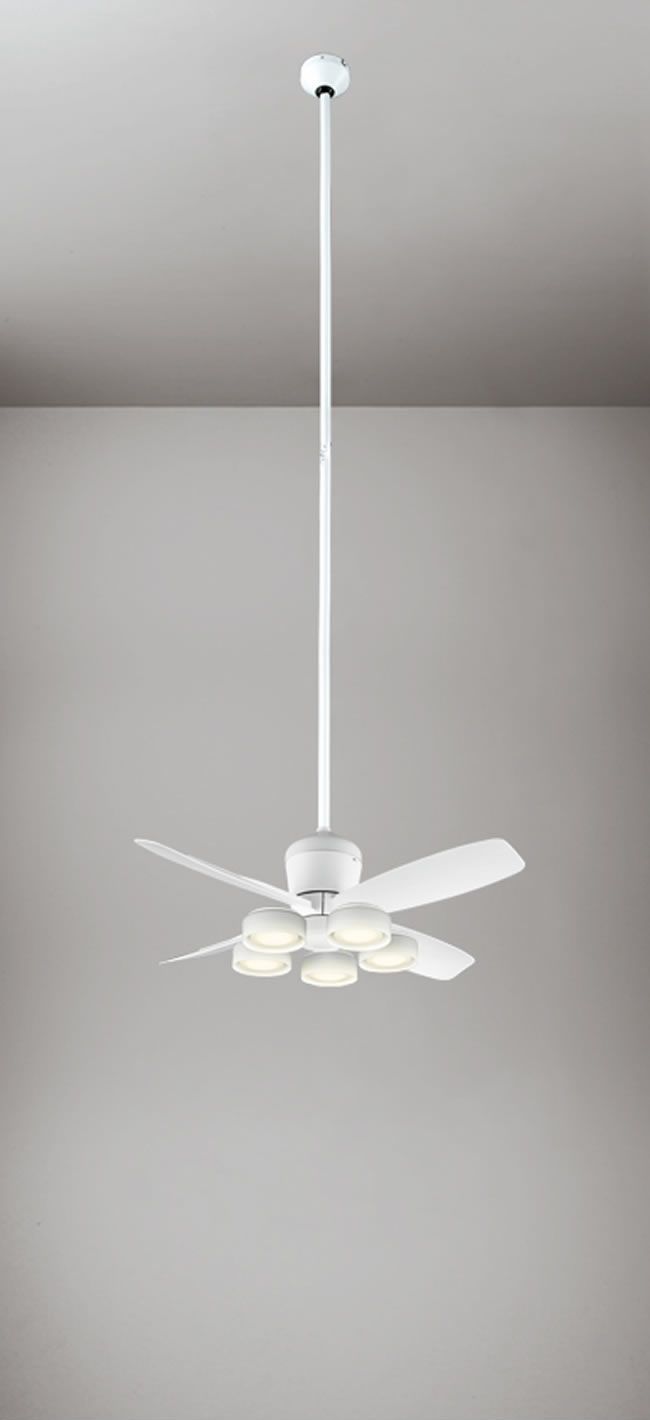 WF811P1 + WF822LR / WF822NR + WF735P1,高演色LED [R15] ODELIC(オーデリック)製シーリングファンライト【生産終了品】