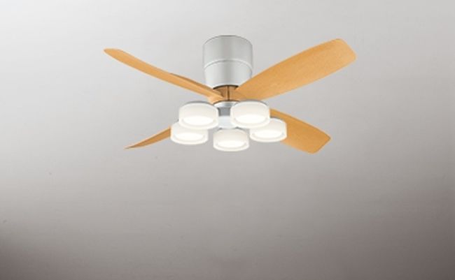 WF071(070#+921#) + WF065LR / WF065NR,高演色LED [R15] 大風量 LED 電球色/昼白色 5灯 薄型 軽量 ODELIC(オーデリック)製シーリングファンライト