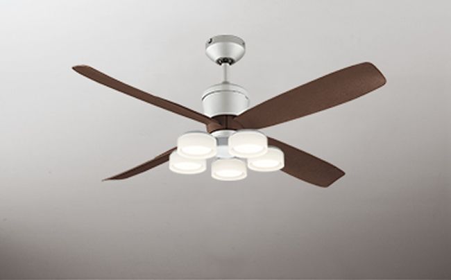 WF080P1(080#+910#) + WF065LR / WF065NR,高演色LED [R15] 大風量 傾斜対応 LED 電球色/昼白色 5灯 軽量 ODELIC(オーデリック)製シーリングファンライト