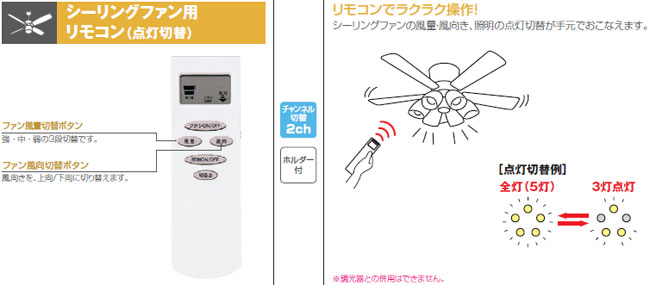 WF054 + WF973P1 傾斜対応 軽量 ODELIC(オーデリック)製シーリングファン