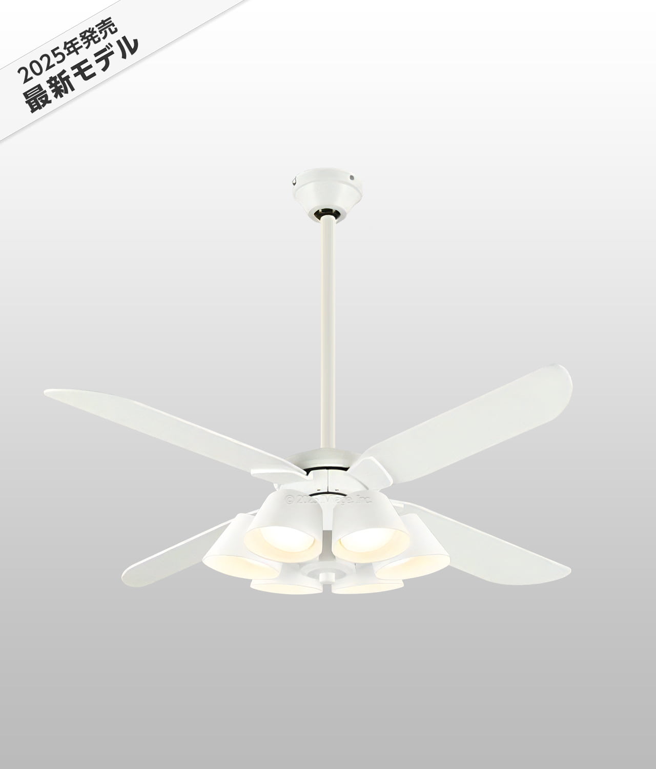 WF054 + WF226LR / WF226NR / WF226WR + WF979P1,高演色LED [R15]  傾斜対応 LED 電球色/昼白色/温白色 6灯 軽量 ODELIC(オーデリック)製シーリングファンライト