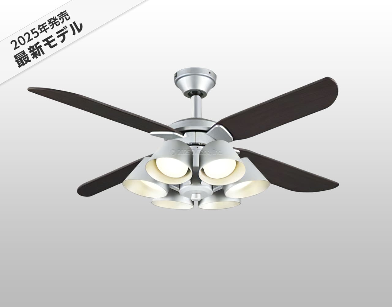 WF056 + WF228LR / WF228NR / WF228WR + WF982P1,高演色LED [R15]  LED 電球色/昼白色/温白色 6灯 軽量 ODELIC(オーデリック)製シーリングファンライト