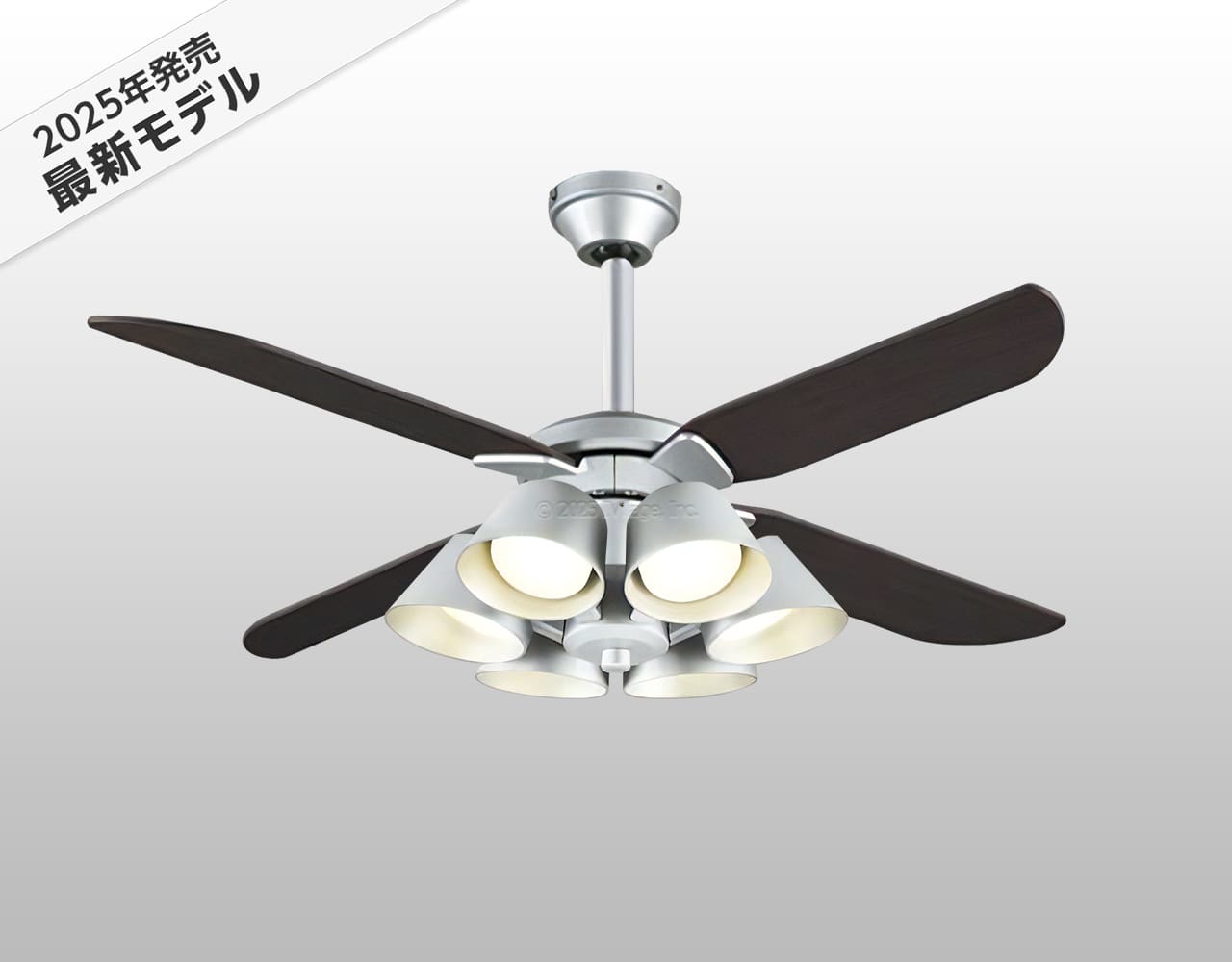 WF056 + WF228LR / WF228NR / WF228WR + WF983P1,高演色LED [R15]  傾斜対応 LED 電球色/昼白色/温白色 6灯 軽量 ODELIC(オーデリック)製シーリングファンライト