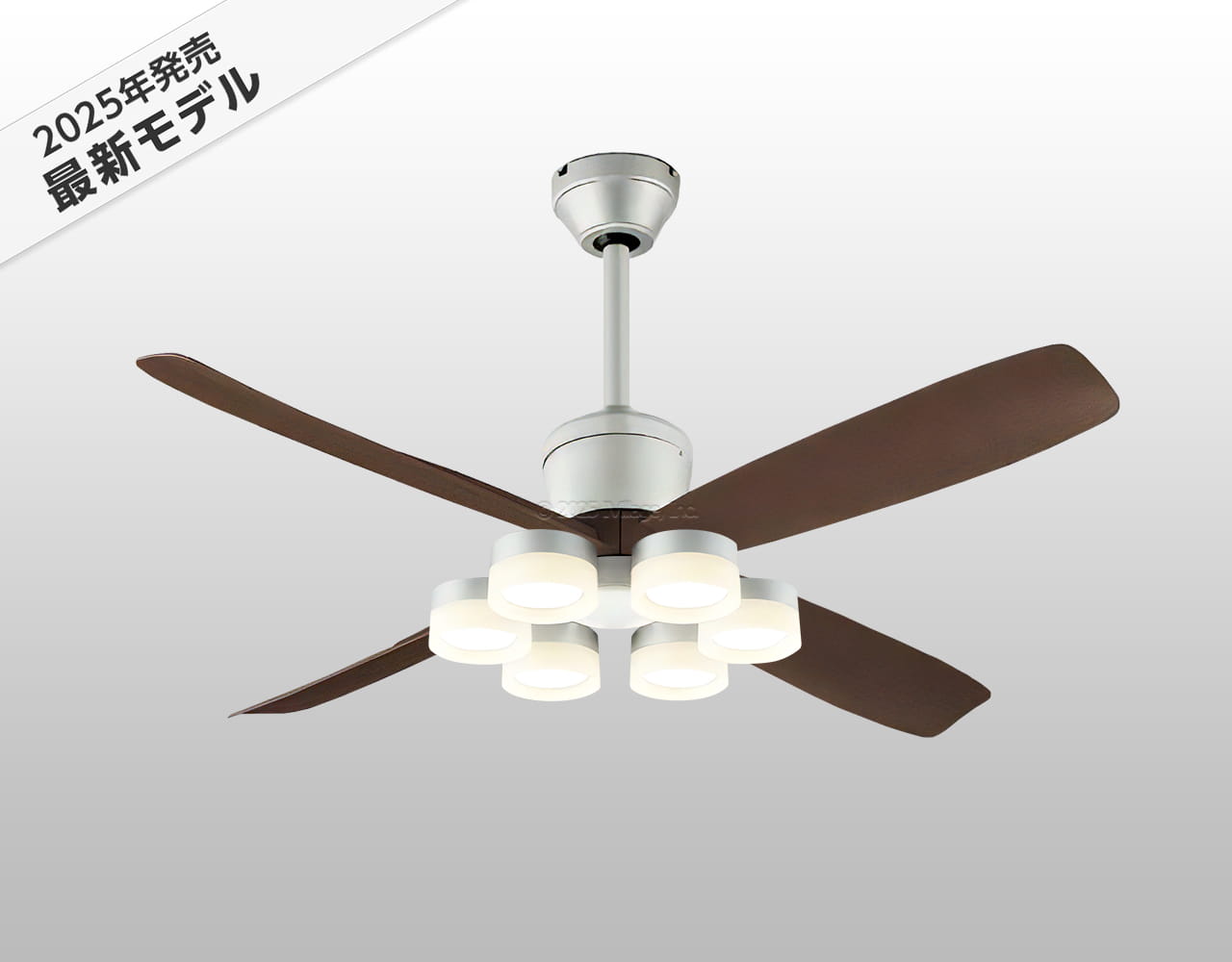 WF080P1(080#+910#) + WF299LR / WF299NR / WF299WR + WF612P1C,高演色LED [R15] 大風量 傾斜対応 LED 電球色/昼白色/温白色 6灯 軽量 ODELIC(オーデリック)製シーリングファンライト