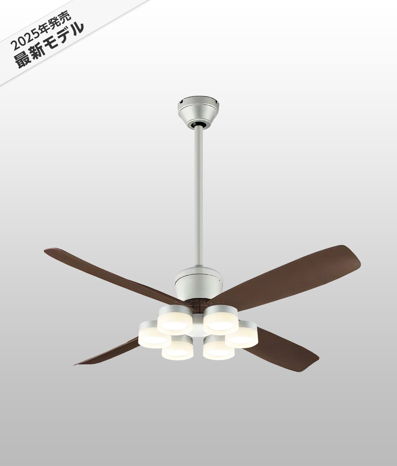 WF080P1(080#+910#) + WF299LR / WF299NR / WF299WR + WF613P1,高演色LED [R15] 大風量 傾斜対応 LED 電球色/昼白色/温白色 6灯 軽量 ODELIC(オーデリック)製シーリングファンライト