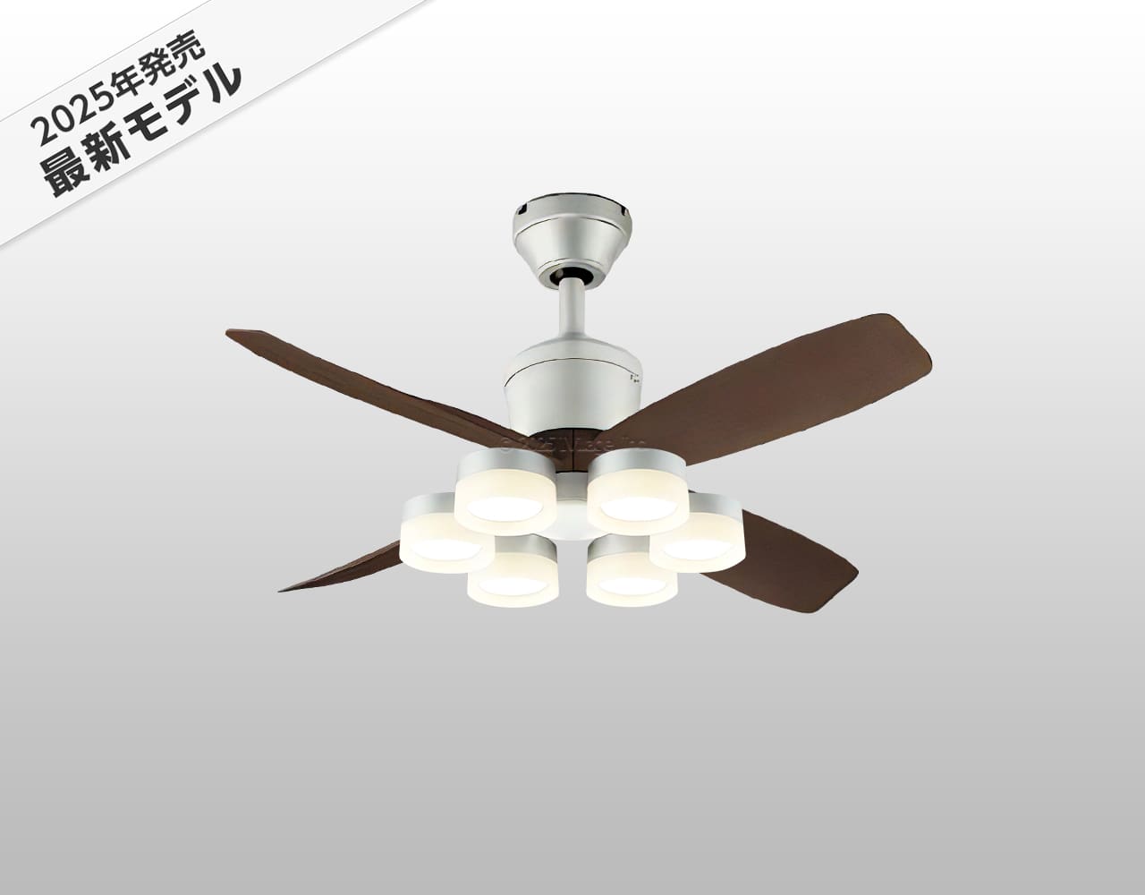 WF090P1(090#+920#) + WF299LR / WF299NR / WF299WR,高演色LED [R15] 大風量 傾斜対応 LED 電球色/昼白色/温白色 6灯 軽量 ODELIC(オーデリック)製シーリングファンライト