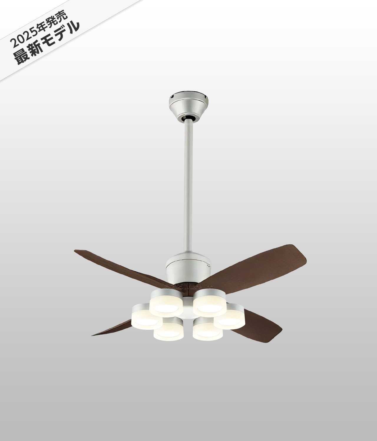 WF090P1(090#+920#) + WF299LR / WF299NR / WF299WR + WF613P1,高演色LED [R15] 大風量 傾斜対応 LED 電球色/昼白色/温白色 6灯 軽量 ODELIC(オーデリック)製シーリングファンライト