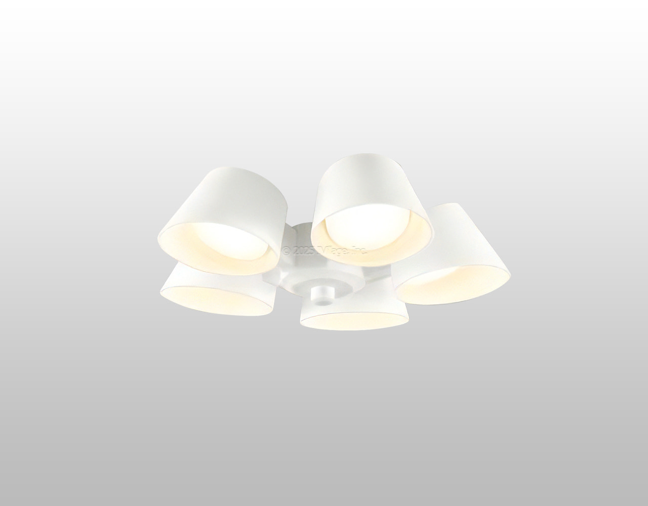 WF227LR / WF227WR / WF227NR,5灯灯具単体 高演色LED [R15]  ODELIC(オーデリック)製シーリングファン オプション単体