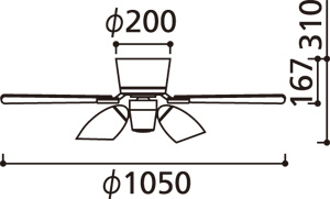 WF419LD / WF419ND ODELIC(オーデリック)製シーリングファンライト【生産終了品】