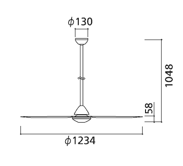 WF506P1 + WF669P1 傾斜対応 軽量 ODELIC(オーデリック)製シーリングファン