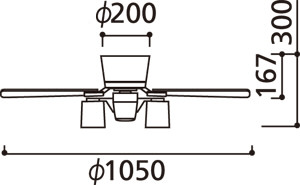 WF509LD / WF509ND ODELIC(オーデリック)製シーリングファンライト【生産終了品】