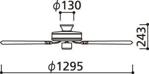 WF681 ODELIC(オーデリック)製シーリングファン【生産終了品】