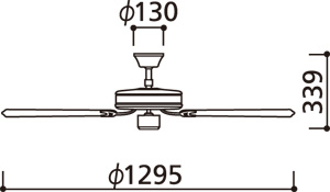 WF682 ODELIC(オーデリック)製シーリングファン【生産終了品】