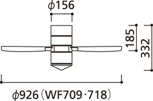 WF709 ODELIC(オーデリック)製シーリングファン【生産終了品】