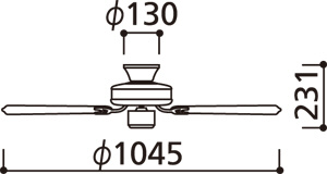 WF773 ODELIC(オーデリック)製シーリングファン【生産終了品】