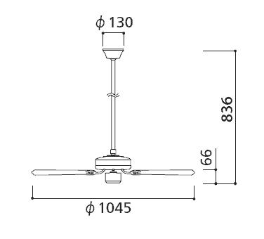 WF774 + WF876 ODELIC(オーデリック)製シーリングファン【生産終了品】