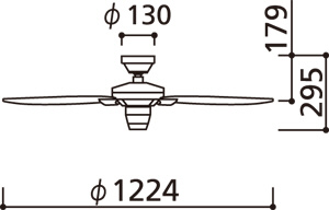 WF802 ODELIC(オーデリック)製シーリングファン【生産終了品】