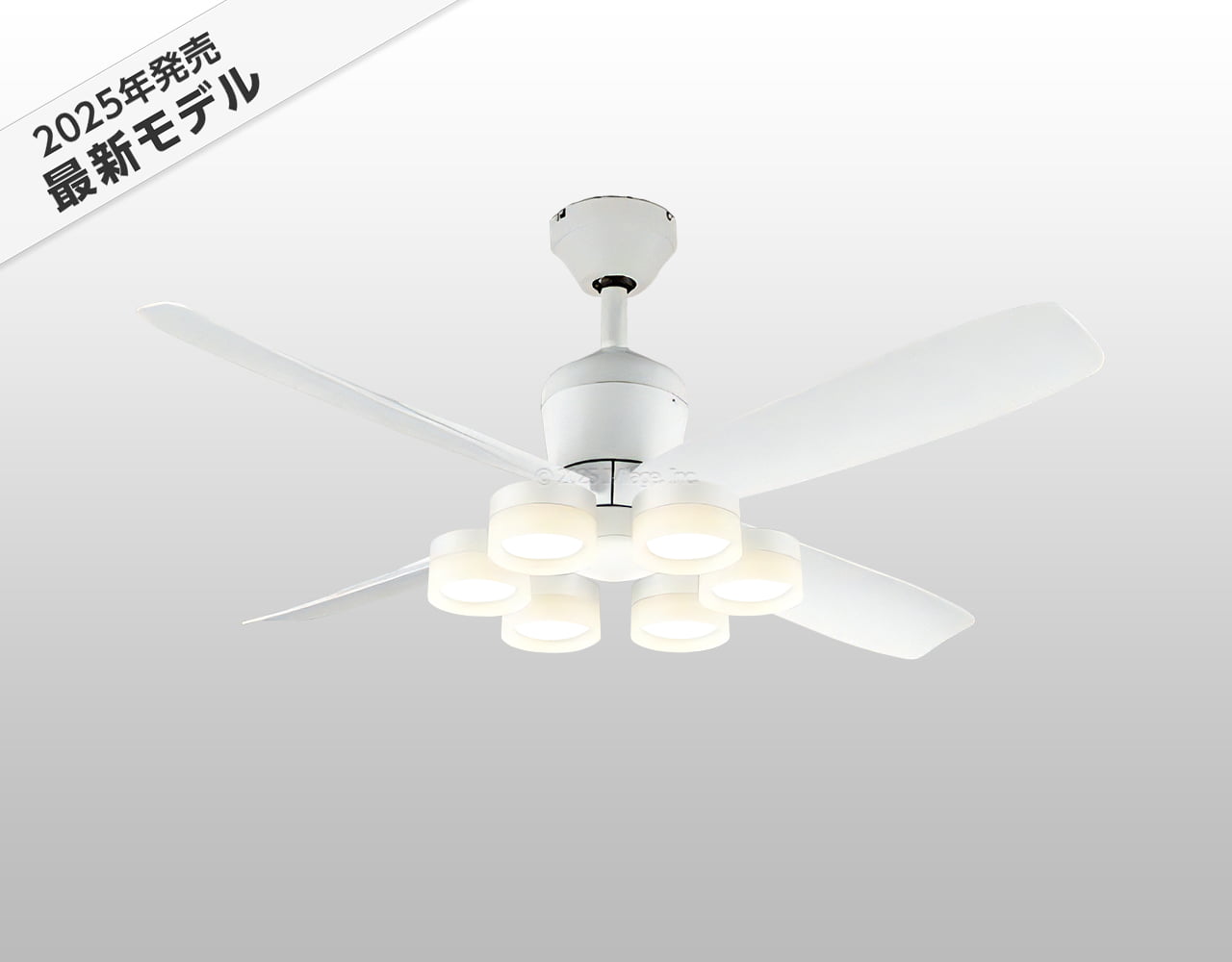 WF813P2 + WF297LR / WF297NR / WF297WR,高演色LED [R15]  大風量 傾斜対応 LED 電球色/昼白色/温白色 6灯 軽量 ODELIC(オーデリック)製シーリングファンライト