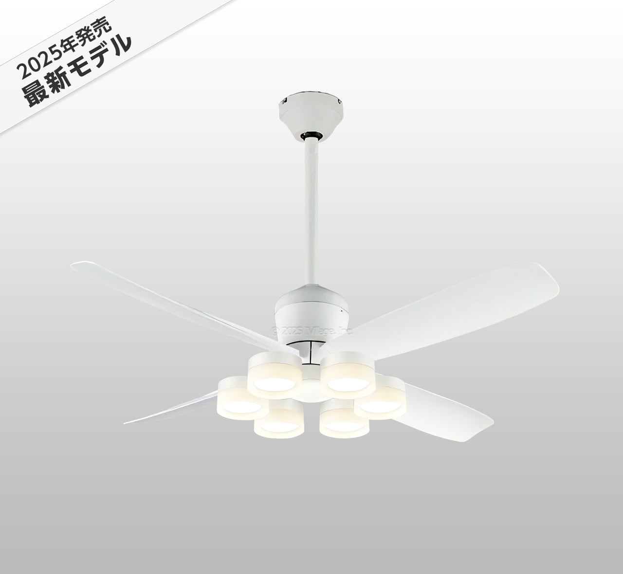 WF813P2 + WF297LR / WF297NR / WF297WR + WF732P1,高演色LED [R15]  大風量 傾斜対応 LED 電球色/昼白色/温白色 6灯 軽量 ODELIC(オーデリック)製シーリングファンライト