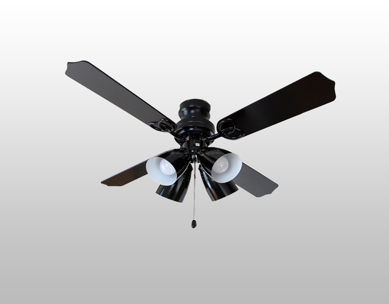 TKM-42BK4LKLEZ LED 電球色 4灯 軽量 TOKYOMETAL(東京メタル工業)製シーリングファンライト