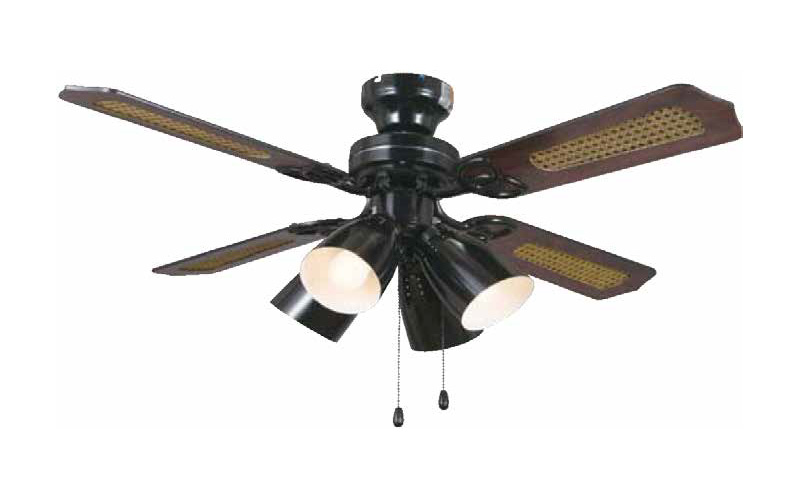 TKM-42BK4LKLEZ LED 電球色 4灯 軽量 TOKYOMETAL(東京メタル工業)製シーリングファンライト