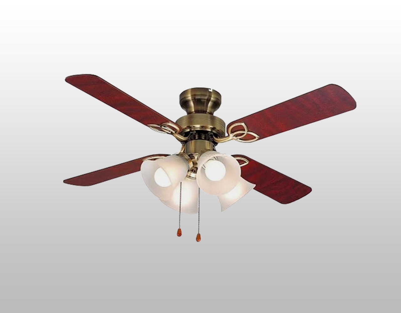 TKM42AB4LKLEZ2 大風量 LED 電球色 4灯 軽量 TOKYOMETAL(東京メタル工業)製シーリングファンライト