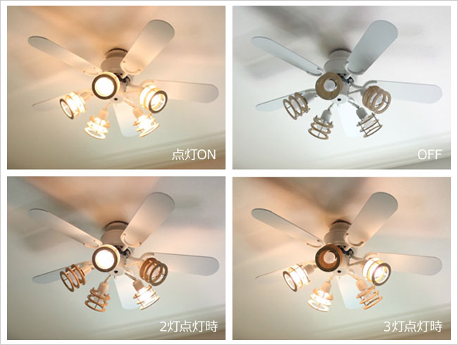 YCF-377IV + LD2602 / ND2602,Freely5 (フリーリィ) YOUWA(ユーワ)製シーリングファンライト【生産終了品】