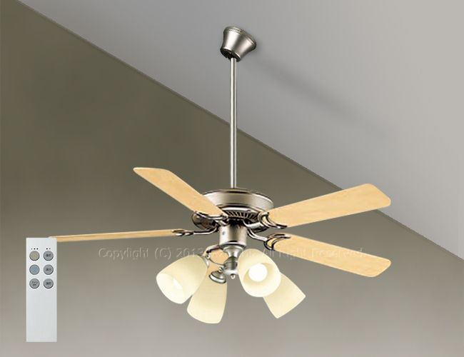 DP-35203G + DP-37979 + DP-35323 + DP-35206 傾斜対応 LED 電球色 4灯 ダイコー製シーリングファンライト【DEB076】|<公式>シーリングファン・ライト通販専門店 | ファズー【品揃え日本一】