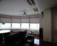 港区 タワーマンション シーリングファンライト 海外 輸入 Minka Aire Light Wave F844 取り付け工事