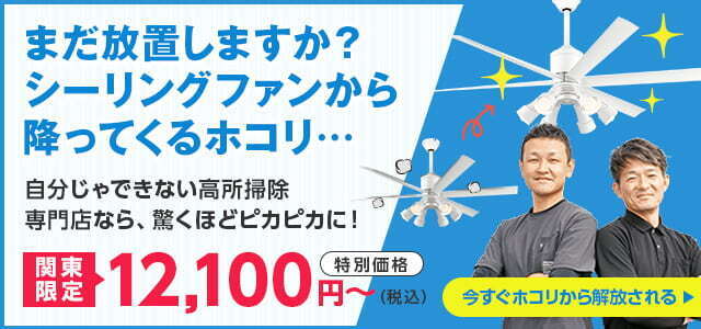 シーリングファン掃除