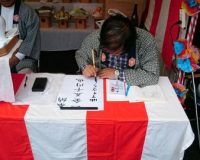 世田谷区喜多見の氷川神社でお祭りがあったので奉納してきました。