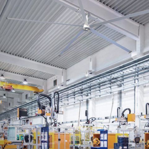 倉庫や工場に最適！大型シーリングファン（HVLSファン）の導入効果