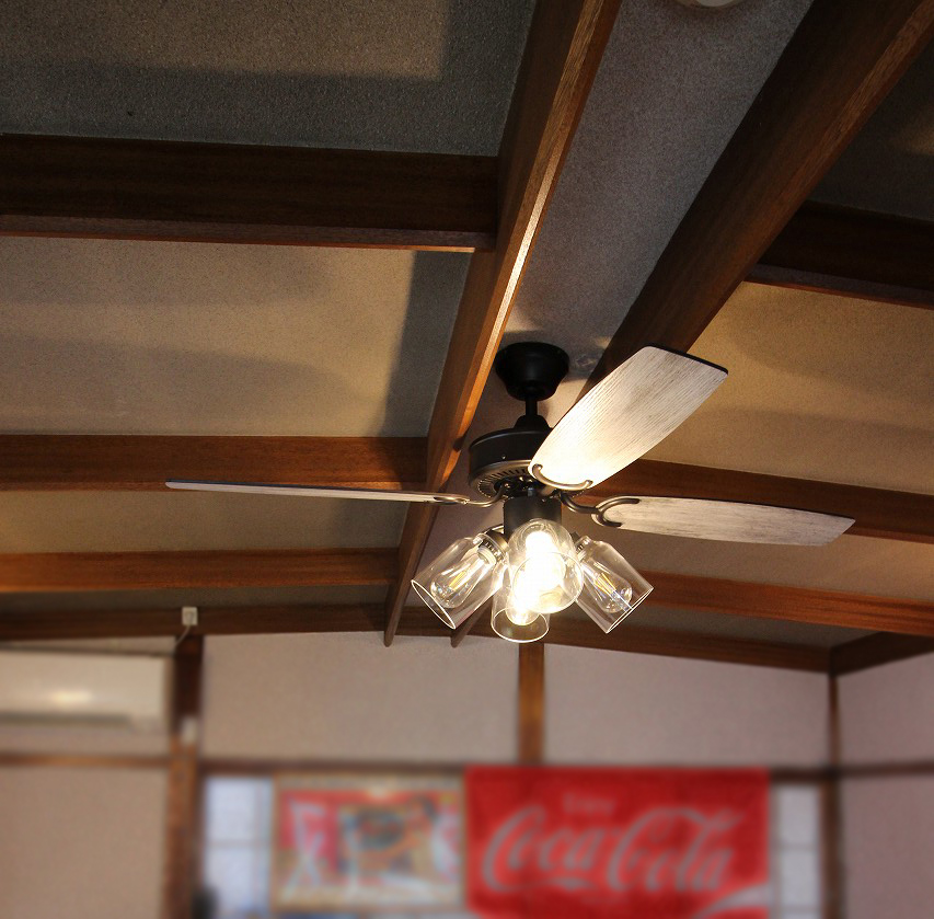 LifeOnProducts ライフオンプロダクツ JAVALO ELF ジャバロエルフ JE-CF027 Light シーリングファン ライト 専門店 設置工事 事例写真 02