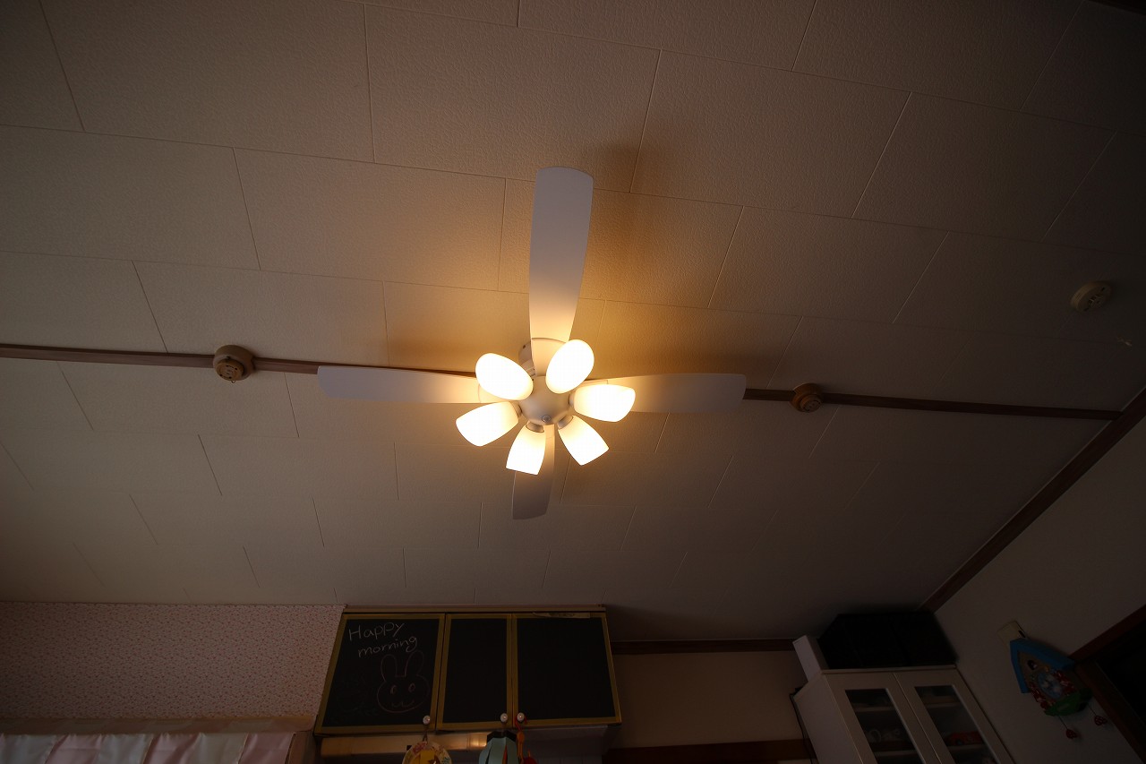 daiko ダイコー YCF-111W YCF-112W Light シーリングファン ライト 専門店 設置工事 事例写真 01