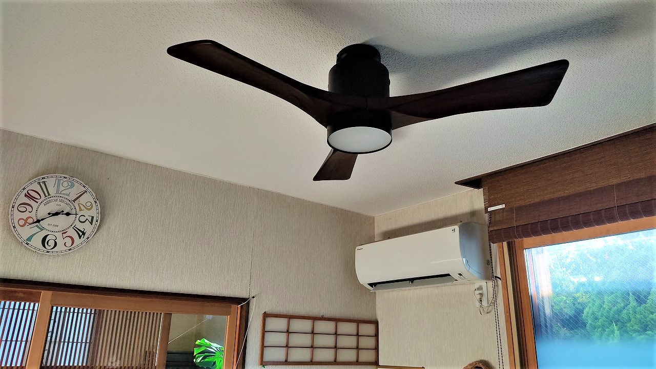 ivillage アイ・ヴィレッジ fazoo ファズー IF0140L-WH IF0140L-BK Light シーリングファン ライト 専門店 設置工事 事例写真 04
